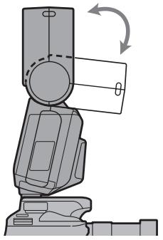 SONY HVL-F36AM - Draai de flitser omhoog. - 1