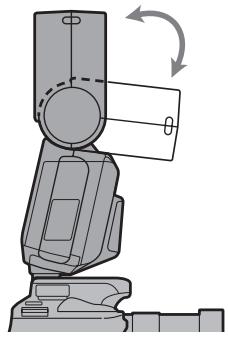 SONY HVL-F36AM - Rotate the flash upwards. - 1