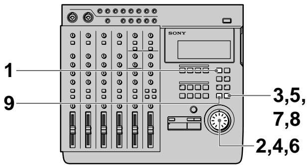 1 9 SONY 3,5, 7,8 2,4,6