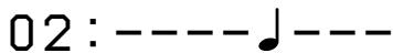 SONY MDM-X4 - Turn the jog dial to display 02. - 1