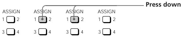 ASSIGN 1 □ 2 3 □ 4 ASSIGN 1 □ 2 3 □ 4 ASSIGN 1 □ 2 3 □ 4 ASSIGN 1 □ 2 3 □ 4 Press down