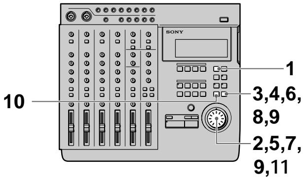 SONY 1 3,4,6, 8,9 2,5,7, 9,11 10