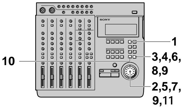 10 SONY 1 3,4,6, 8,9 2,5,7, 9,11