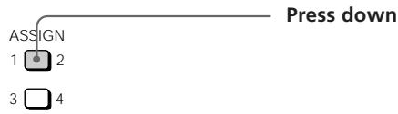 ASSIGN 1 2 3 4 Press down