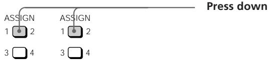 ASSIGN 1 2 3 4 ASSIGN 1 2 3 4 Press down