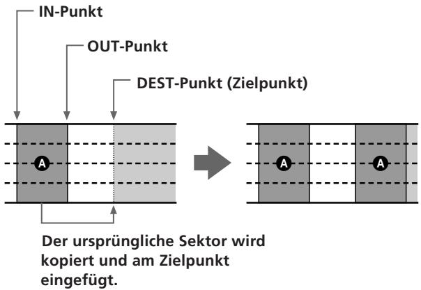 SONY MDM-X4 - Kopieren und Einfügen eines Sektors (Section Insert) - 1