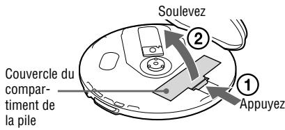 SONY ATRAC3PLUS - Préparation de la source d'alimentation (Pile sèche) - 2
