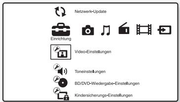 SONY BDV-F700 - Wählen Sie mit ←/→ die Option [Einrichtung] aus. - 1