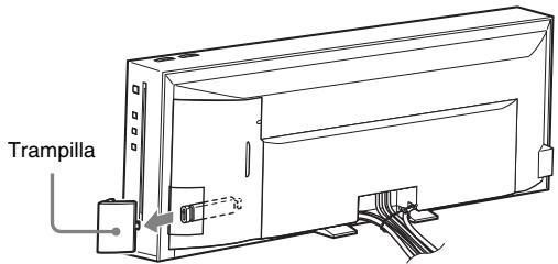 SONY BDV-F700 - Para abrir la trampilla de la cubierta del panel - 1