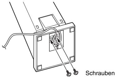 SONY BDV-F700 - Ziehen Sie die Schrauben an, um den Lautsprecherständer zu befestigen. - 1