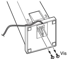 SONY BDV-F700 - Retirez les vis (préinstallées) du dessous de l'enceinte. - 1