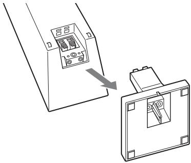SONY BDV-F700 - Nehmen Sie den Lautsprecherständer heraus. - 1