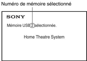 SONY DAV-DZ730 - Pour sélectionner la source de lecture du périphérique USB - 1