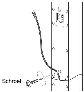 SONY DAV-DZ730 - Verwijder de schroef (vooraf geplaatst) aan de achterkant van de luidspreker. - 1