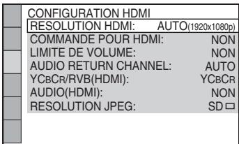 SONY DAV-DZ730 - Pour sélectionner le type de sorting des signaux vidéo provenant de la prise HDMI OUT - 5