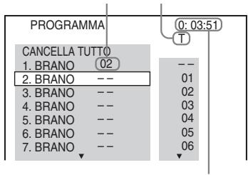 SONY DAV-DZ730 - Es. Per impostare la traccia 2 come prima traccia programmata - 1