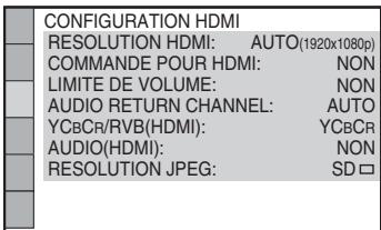 SONY DAV-DZ730 - Pour sélectionner le type de sorting des signaux vidéo provenant de la prise HDMI OUT - 4