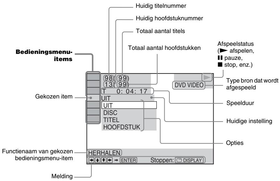 SONY DAV-DZ730 - Druk op DISPLAY tijdens de functie "DVD/CD" of "USB". - 1