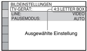 SONY DAV-DZ730 - Wahlen Sie mit / eine Einstellung aus und drücken Sie . - 1