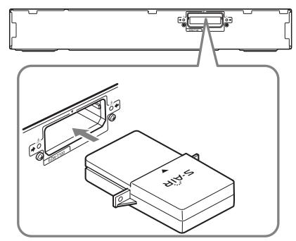 SONY DAV-DZ730 - Inserire il trasmettitore wireless. - 1