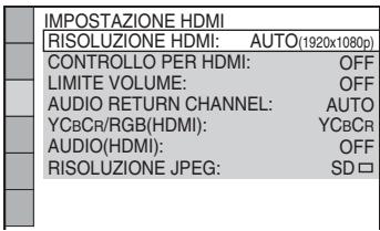 SONY DAV-DZ730 - Selezione del tipo di segnale video in uscita alla presa HDMI OUT - 5