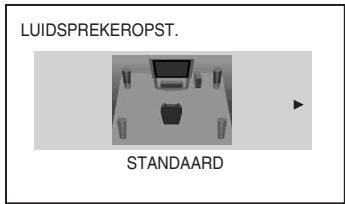 SONY DAV-TZ230 - Druk op  om de weergave van de luidsprekeropstelling te selecteren zoals de luidsprekers effectief zijn geplaatst en druk daarna op ④ . - 1