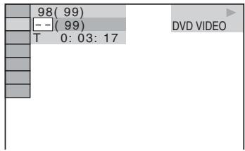 SONY DAV-TZ230 - Premere ↑/↓ per selezionare il numero desiderato di titolo, capitolo, brano, scena e così via, quindi premere ⊕. - 1