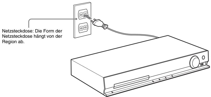 SONY DAV-TZ230 - Schließen Sie das Netzkabel an. - 1