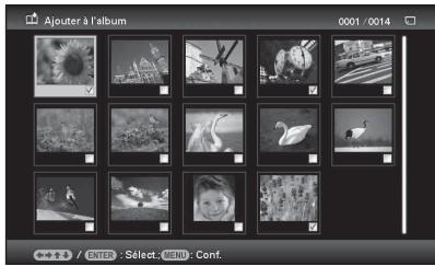 SONY DPF-A72N - À propos de la recherche dans la liste des images (DPF-D72N uniquement) - 1