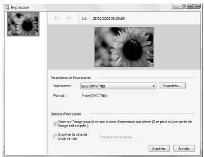 SONY DPP-F700 - - Affichage du «Calendrier» - 1