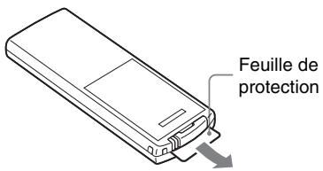 SONY DPP-F700 - Préparation de la télécommande - 1