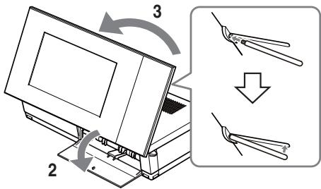 SONY DPP-F700 - Installation de cet apparéil en position d'impression (à plat) - 2