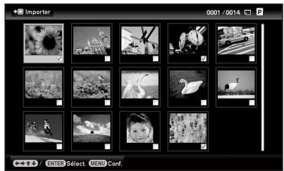 SONY DPP-F700 - Mode d'affichage d'une seule image (Affichage d'une seule image) - 4
