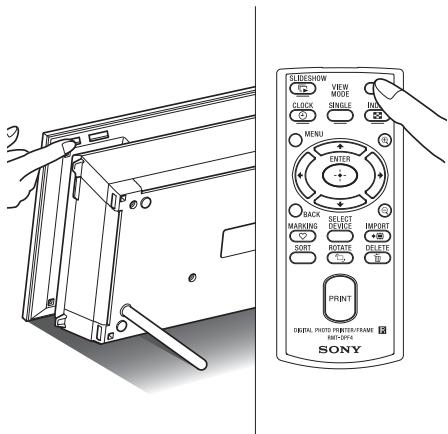 SONY DPP-F700 - Mise sous tension - 1