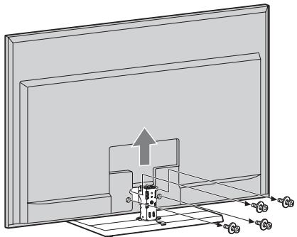 SONY HT-CT350 - Rimuovere le viti del teileisore, quindi staccare il teileisore dal suo supporto. - 1