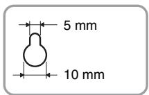 SONY HT-CT350 - Neem schroeven (niet bijgeleverd) die geschikt zijn voor de openingsen aan dechterkant van de luidspreker. Raadpleeg de onderstaande afbeeldingen. - 2