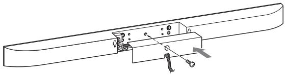 SONY HT-CT350 - De luidsprekkerkabel aansluiten op de luidspreker - 3
