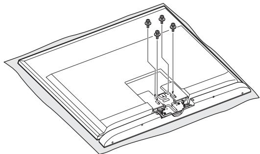 SONY HT-CT350 - Fije el televisor con los tornillos extraidos en el paso 2. - 1