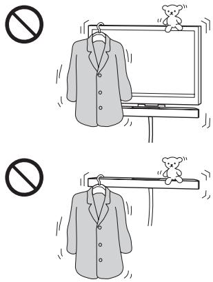 SONY HT-CT350 - Ne posez:aucun object sur les produits. - 1