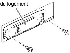 SONY HT-FS3 - Retirez les vis et détachez le cache du logement. - 1