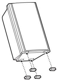 SONY HT-FS3 - Pour installer les enceintes sur une surface plane - 1