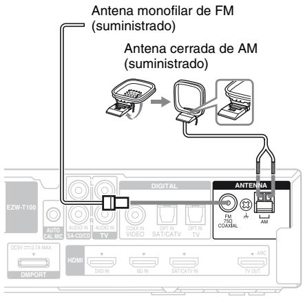 SONY HT-SF470 - 5: Conexión de las antennas - 1