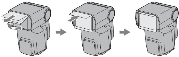SONY HVL-F58AM - Adaptateur grand angle intégré (couverture 16 mm) - 1