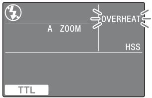 SONY HVL-F58AM - Indicateur OVERHEAT - 1