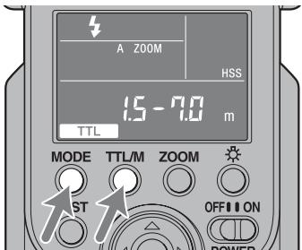 SONY HVL-F58AM - Réinitialisation aux réglages par défaut - 1