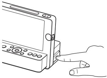 SONY ICF-CL75IP - Push the PUSH OPEN. - 1