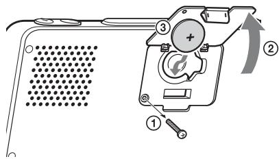 SONY ICF-CL75IP - Replacing the battery - 1