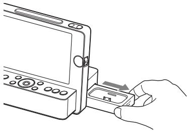 SONY ICF-CL75IP - Pull the docking tray all the way out. - 1