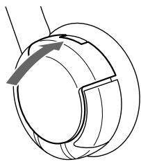 SONY MDR-IF140K - Mise en place de la pile - 3