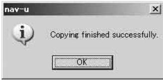 copying finished successfully. OK